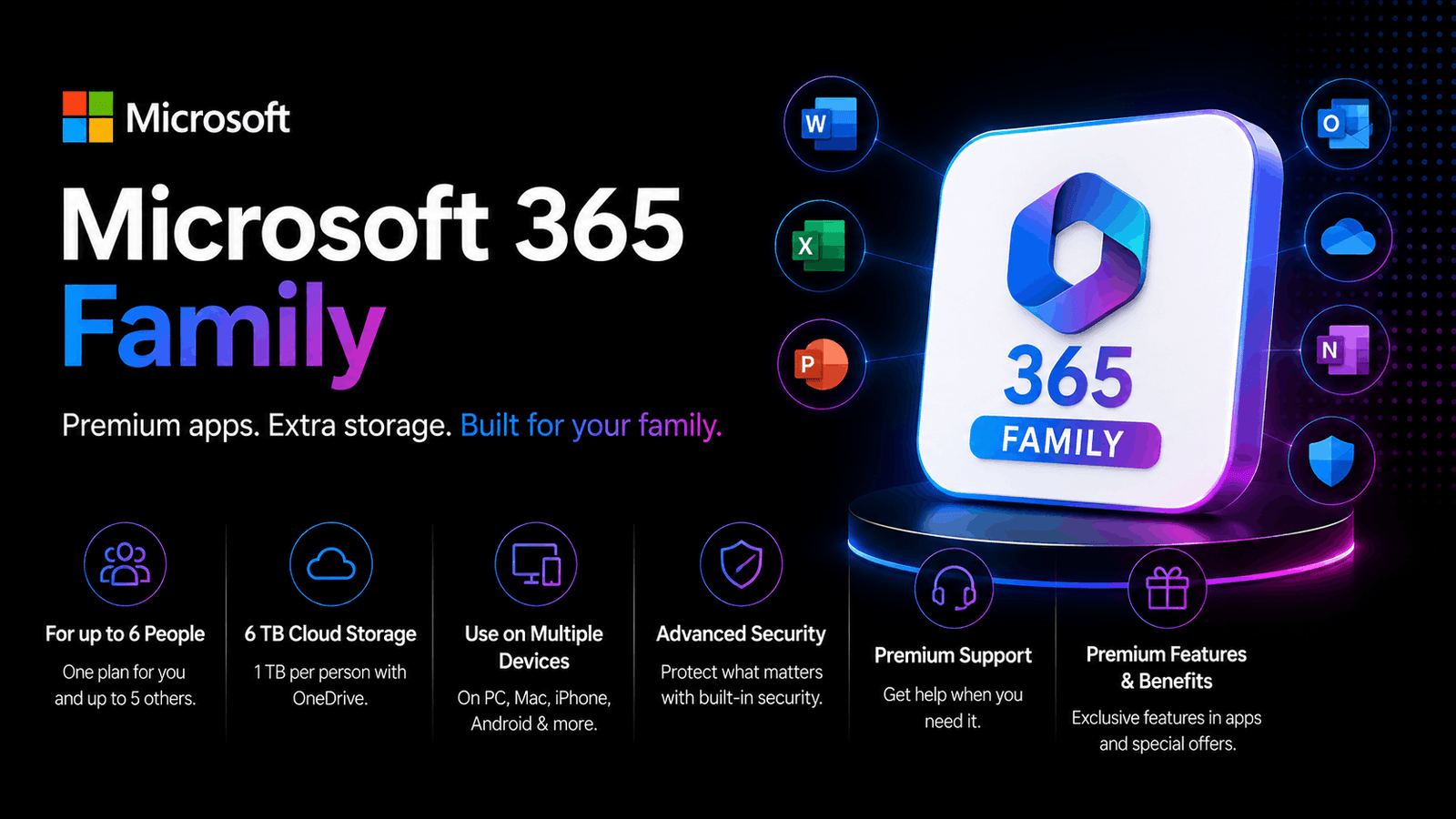 Microsoft 365 Family — 12 Months